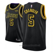 Maglia Los Angeles Lakers Tyson Chandler NO 5 Citta 2018 Nero