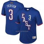 Maglia Manica Corta All Star 2009 Allen Iverson #3 Blu