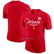 Maglia Manica Corta Atlanta Hawks Rosso
