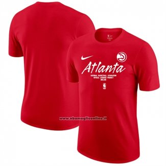 Maglia Manica Corta Atlanta Hawks Rosso
