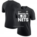 Maglia Manica Corta Brooklyn Nets Nero1