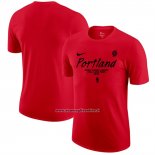 Maglia Manica Corta Portland Trail Blazers Rosso