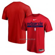 Maglia Manica Corta Washington Wizards Practice Performance 2022-23 Rosso