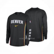 Maglia Manica Lunga Denver Nuggets 2025-26 Nero