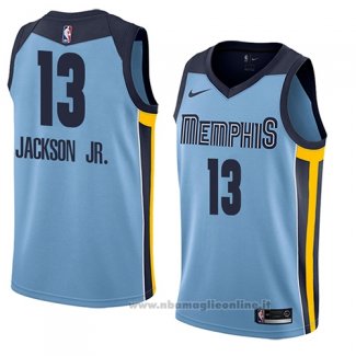 Maglia Memphis Grizzlies Jaren Jackson Jr. NO 13 Statement 2018 Blu