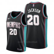 Maglia Memphis Grizzlies Josh Jackson NO 20 Classic 20th Season Nero