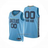 Maglia Memphis Grizzlies Personalizzate Statement 2024-25 Blu