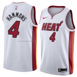 Maglia Miami Heat Aj Hammons NO 4 Association 2018 Bianco