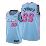 Maglia Miami Heat Jae Crowder NO 99 Citta 2019-20 Blu