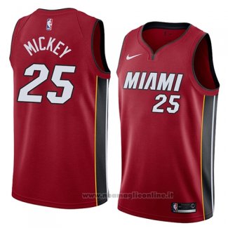 Maglia Miami Heat Jordan Mickey NO 25 Statement 2018 Rosso