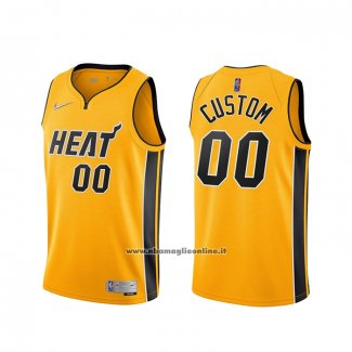 Maglia Miami Heat Personalizzate Earned 2020-21 Or