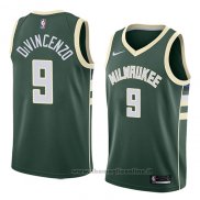 Maglia Milwaukee Bucks Donte Divincenzo NO 9 Icon 2018 Verde