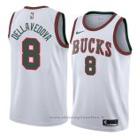 Maglia Milwaukee Bucks Matthew Dellavedova NO 8 Classic 2018 Bianco