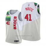 Maglia Milwaukee Bucks Nikola Mirotic NO 41 Earned Bianco