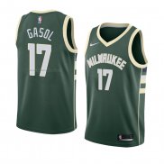 Maglia Milwaukee Bucks Pau Gasol NO 17 Icon 2018 Verde