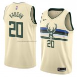 Maglia Milwaukee Bucks Rashad Vaughn NO 20 Citta 2018 Crema