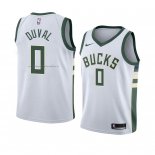 Maglia Milwaukee Bucks Trevon Duval NO 0 Association 2018 Bianco