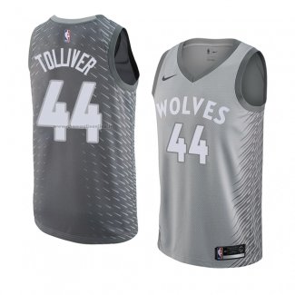 Maglia Minnesota Timberwolves Anthony Tolliver NO 44 Citta 2018 Grigio