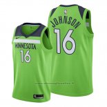 Maglia Minnesota Timberwolves James Johnson NO 16 Statement 2019-20 Verde