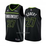 Maglia Minnesota Timberwolves Rudy Gobert #27 Statement 2022-23 Nero