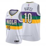 Maglia New Orleans Pelicans Jaxson Hayes NO 10 Citta 2018-19 Bianco