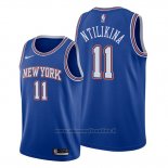 Maglia New York Knicks Frank Ntilikina NO 11 Statement Blu