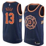 Maglia New York Knicks Joakim Noah NO 13 Citta 2018 Blu