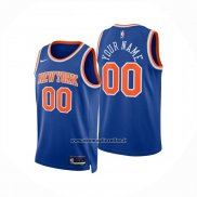Maglia New York Knicks Personalizzate Icon 2024-25 Blu