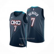 Maglia Oklahoma City Thunder Chet Holmgren No 7 Citta 2025-26 Blu