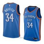 Maglia Oklahoma City Thunder Josh Huestis NO 34 Icon 2018 Blu