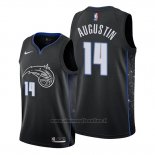 Maglia Orlando Magic D.j. Augustin NO 14 Citta Edition Nero