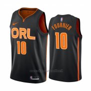 Maglia Orlando Magic Evan Fournier NO 10 Citta Edition Nero2