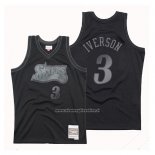Maglia Philadelphia 76ers Allen Iverson #3 Hardwood Classics 1997-98 Nero