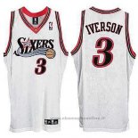 Maglia Philadelphia 76ers Allen Iverson NO 3 Throwback Bianco