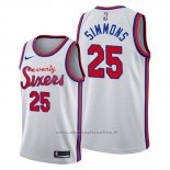 Maglia Philadelphia 76ers Ben Simmons NO 25 Classic 2019-20 Bianco