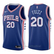 Maglia Philadelphia 76ers Markelle Fultz NO 20 2017-18 Blu