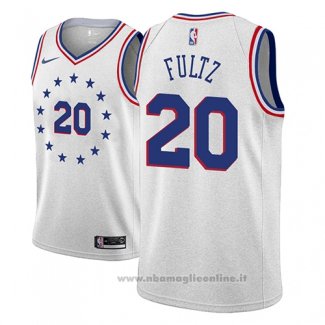 Maglia Philadelphia 76ers Markelle Fultz NO 20 Earned 2018-19 Grigio