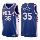 Maglia Philadelphia 76ers Trevor Booker NO 35 Icon 2017-18 Blu