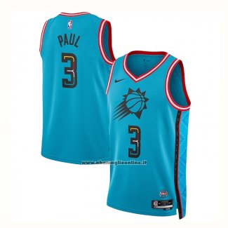 Maglia Phoenix Suns Chris Paul #3 Citta 2022-23 Blu