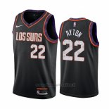 Maglia Phoenix Suns Deandre Ayton NO 22 Citta Nero