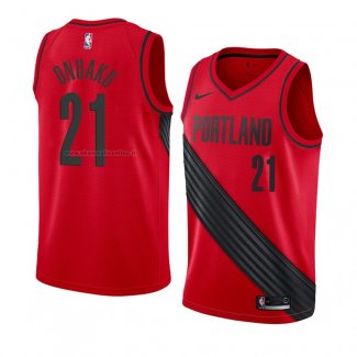 Maglia Portland Trail Blazers Chinanu Onuaku NO 21 Statement 2018 Rosso