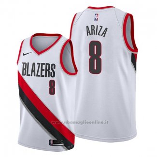 Maglia Portland Trail Blazers Trevor Ariza NO 8 Association 2020 Bianco