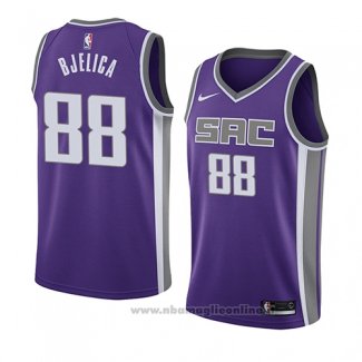 Maglia Sacramento Kings Nemanja Bjelica NO 88 Icon 2018 Viola