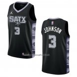 Maglia San Antonio Spurs Keldon Johnson #3 Statement 2022-23 Nero