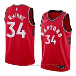 Maglia Toronto Raptors Alfonzo Mckinnie NO 34 Icon 2018 Rosso