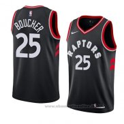 Maglia Toronto Raptors Chris Boucher NO 25 Statement 2018 Nero