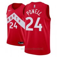 Maglia Toronto Raptors Norman Powell NO 24 Earned 2018-19 Rosso