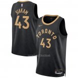 Maglia Toronto Raptors Pascal Siakam #43 Citta 2022-23 Nero