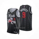 Maglia Toronto Raptors Rj Barrett No 9 Citta 2025-26 Nero