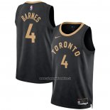Maglia Toronto Raptors Scottie Barnes #4 Citta 2022-23 Nero